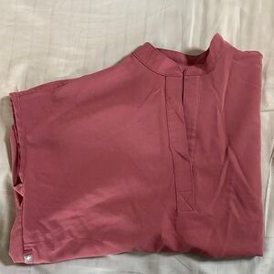 FIGS rose quartz rafaela scrub top, xxs